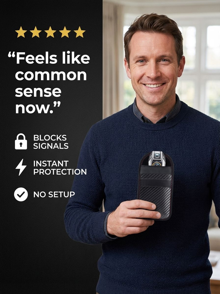 【Car Key Signal Shielding Box】Carbon Fiber Anti-theft