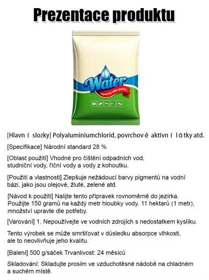 【Jeden sáček na deset akrů】Neškodí rybám a krevety, prostředek na čištění vody pro chov vodních živo