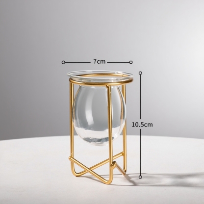 Skleněná průhledná váza na květiny do obývacího pokoje, dekorativní květináč na vodní rostliny