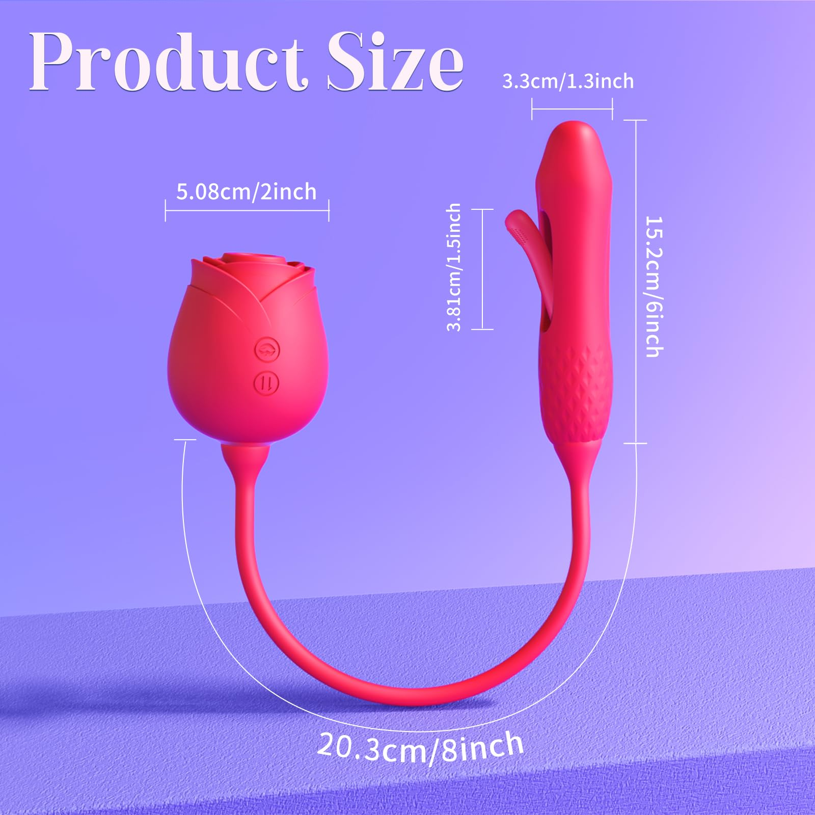 USB-Rechargeable Rose Suction & Vibration Vibrator – Multi-Function Clitoral & G-Spot Stimulator for Women & Couples