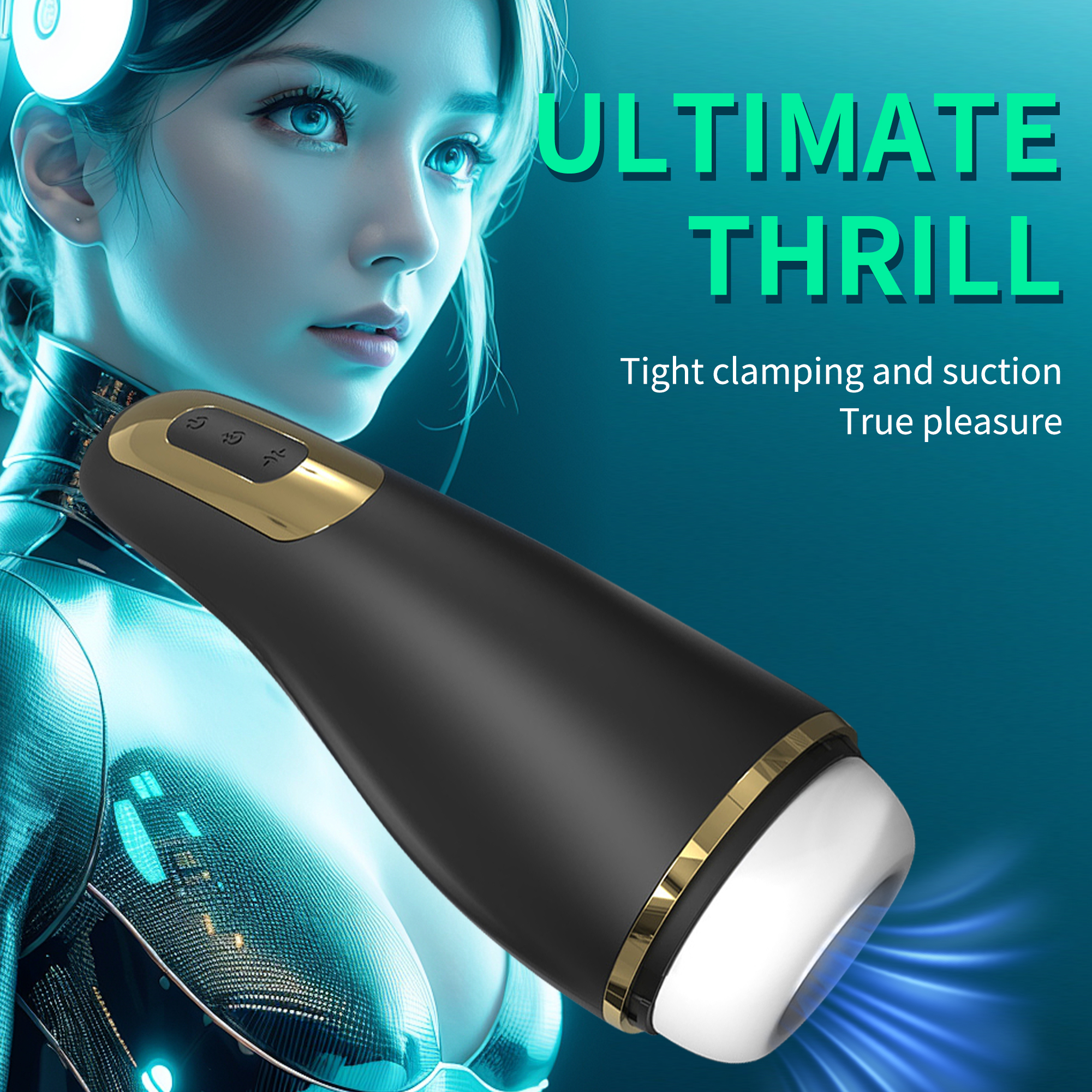 Auto-Stroking Masturbator Cup - Hands-Free Adult Toy for Men