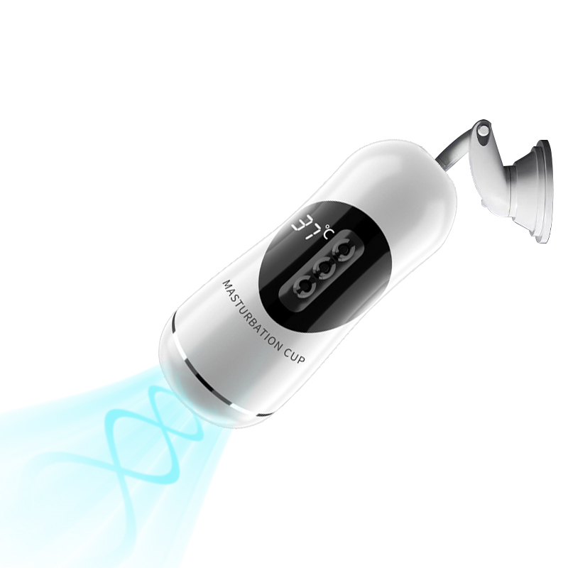 USB-Rechargeable 4-in-1 Automatic Male Masturbator – Hands-Free Thruster Cup with Suction & Heating