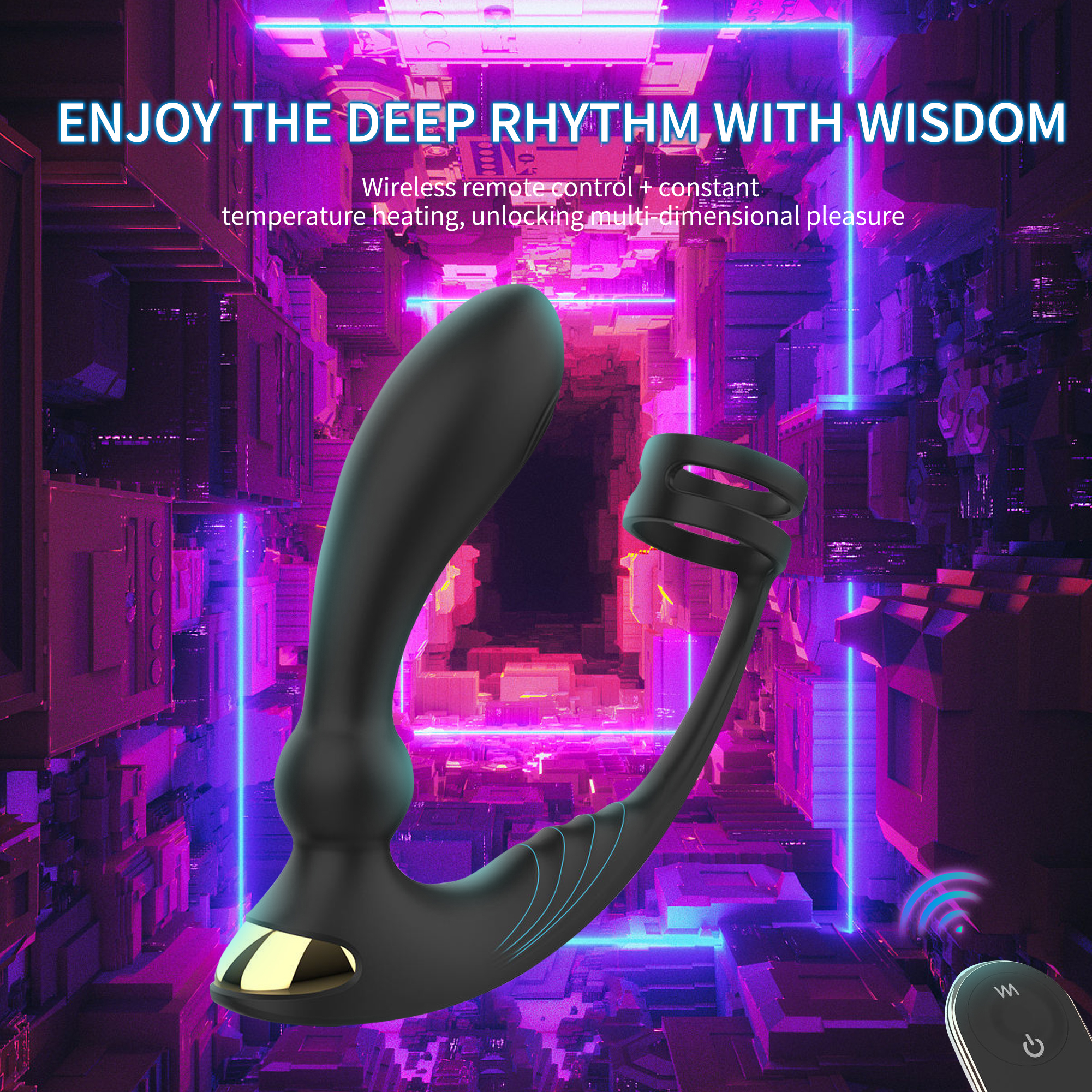 ‌USB Compatible Prostate Massager - 9 Vibration Modes