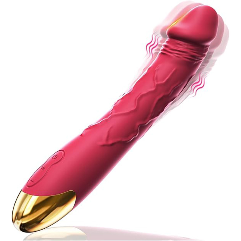 7.6 Inch Realistic Dildo Vibrator for Women，10 Powerful Vibration Modes for Clitoral and G-spot Stimulation, Waterproof Rose Adult Sex Toys for Women and Couples