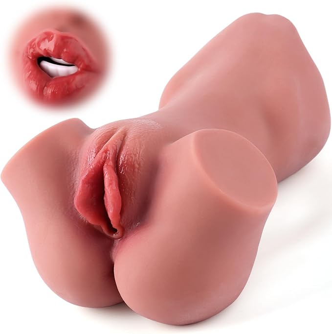 Pocket Pussy Male Masturbator Sex Toys for Men - Adult Toys 2 in 1 Pocket Pussies Lifelike Oral Masturbation Male Stroker for Mouth Sex, Realistic Blowjob Masturbators Adult Sex Toys for Men Pleasure
