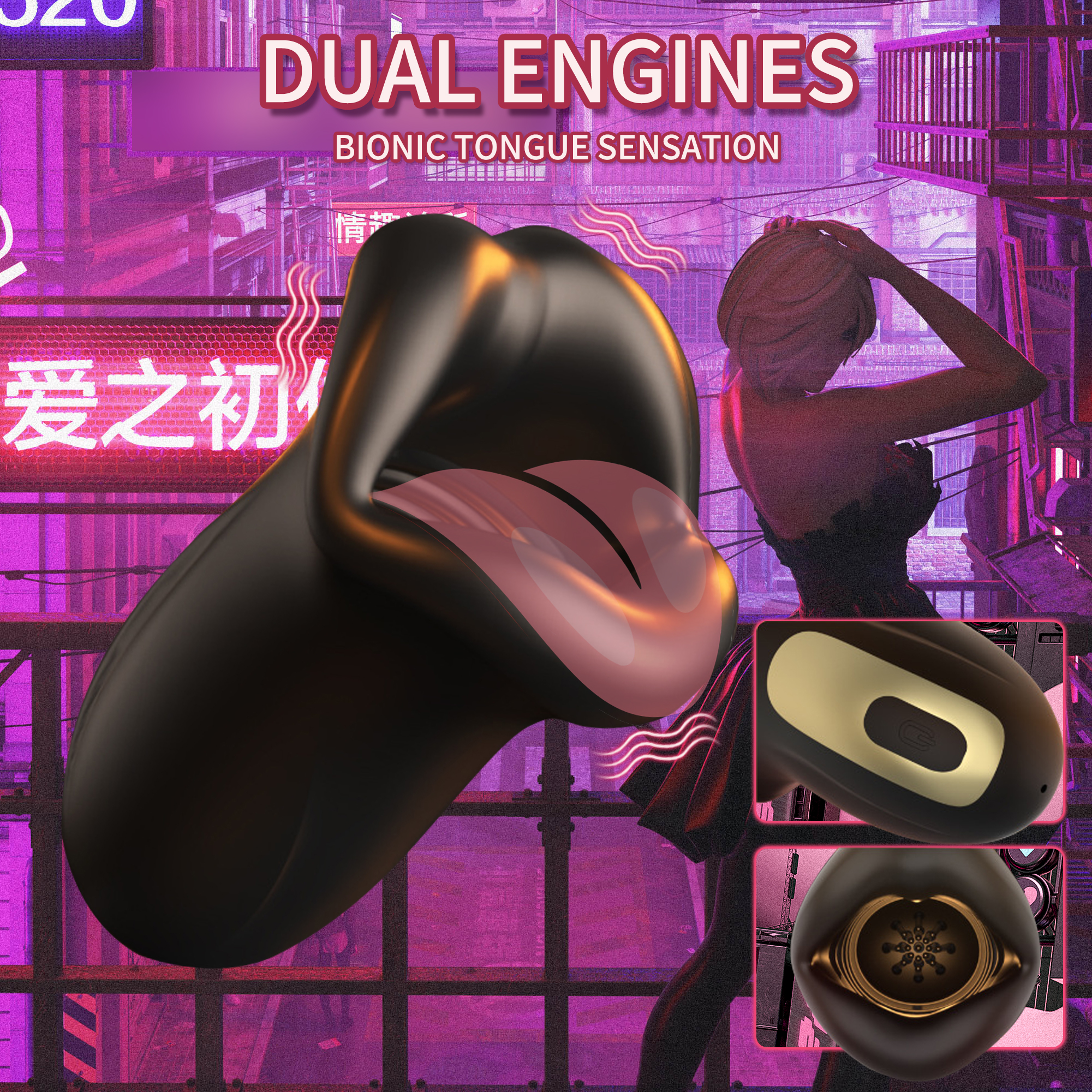 AI-Powered Oral Sex Toy - Adjustable Thrusting & Suction