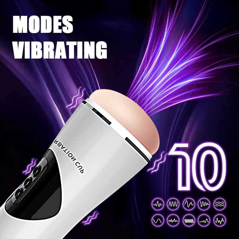 USB-Rechargeable 4-in-1 Automatic Male Masturbator – Hands-Free Thruster Cup with Suction & Heating