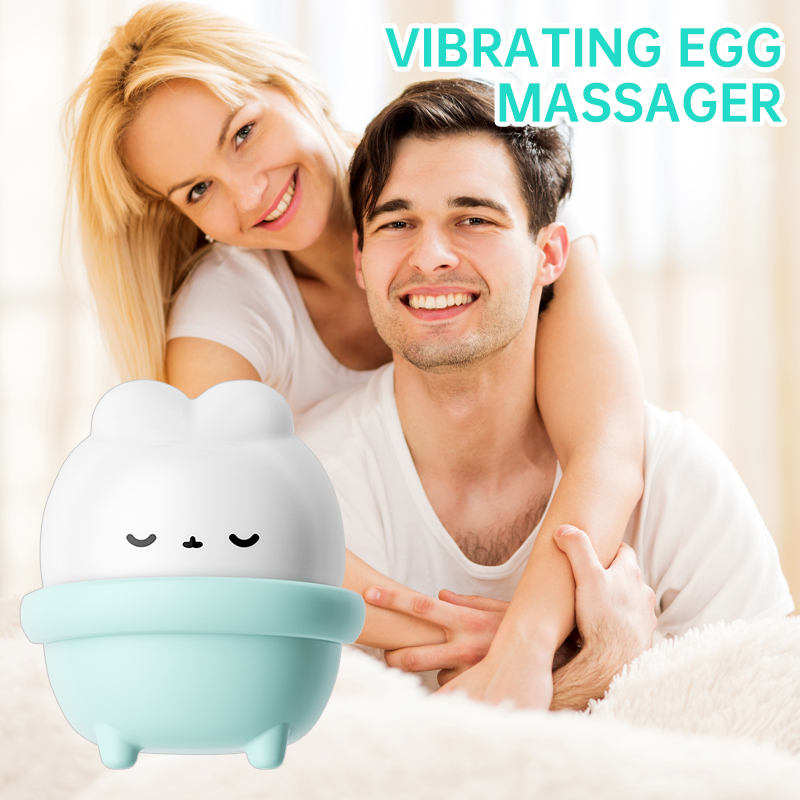USB-Rechargeable Moon Rabbit Sucking & Vibrating Egg – Compact Waterproof Female Massager