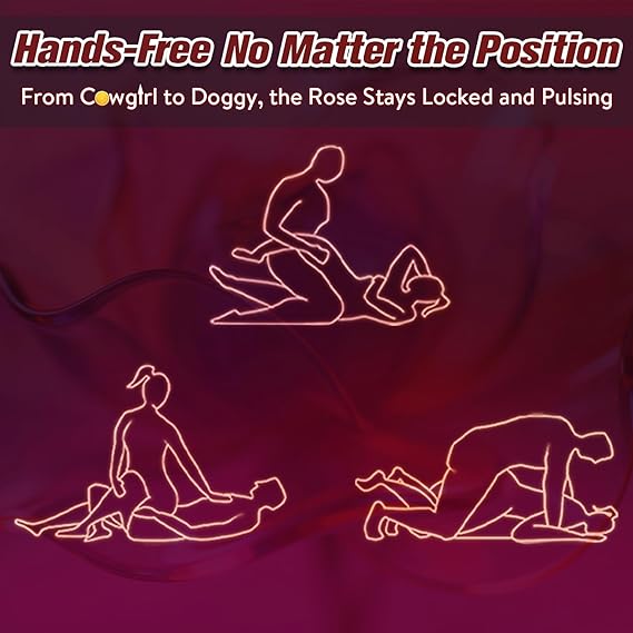 Couples Rose App Remote Control Wearable Vibrator, Couple Women Adult Sex Toys Games for Men, Hands Free Panty Clitoris Vibrator Vibrating Cock Ring,  BDSM Female Sex Toy Clitoral Stimulator