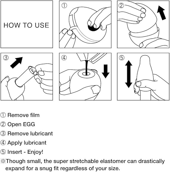  Egg, Disposable, Super-Stretchable, Pleasurable, Male Masturbation Sleeve