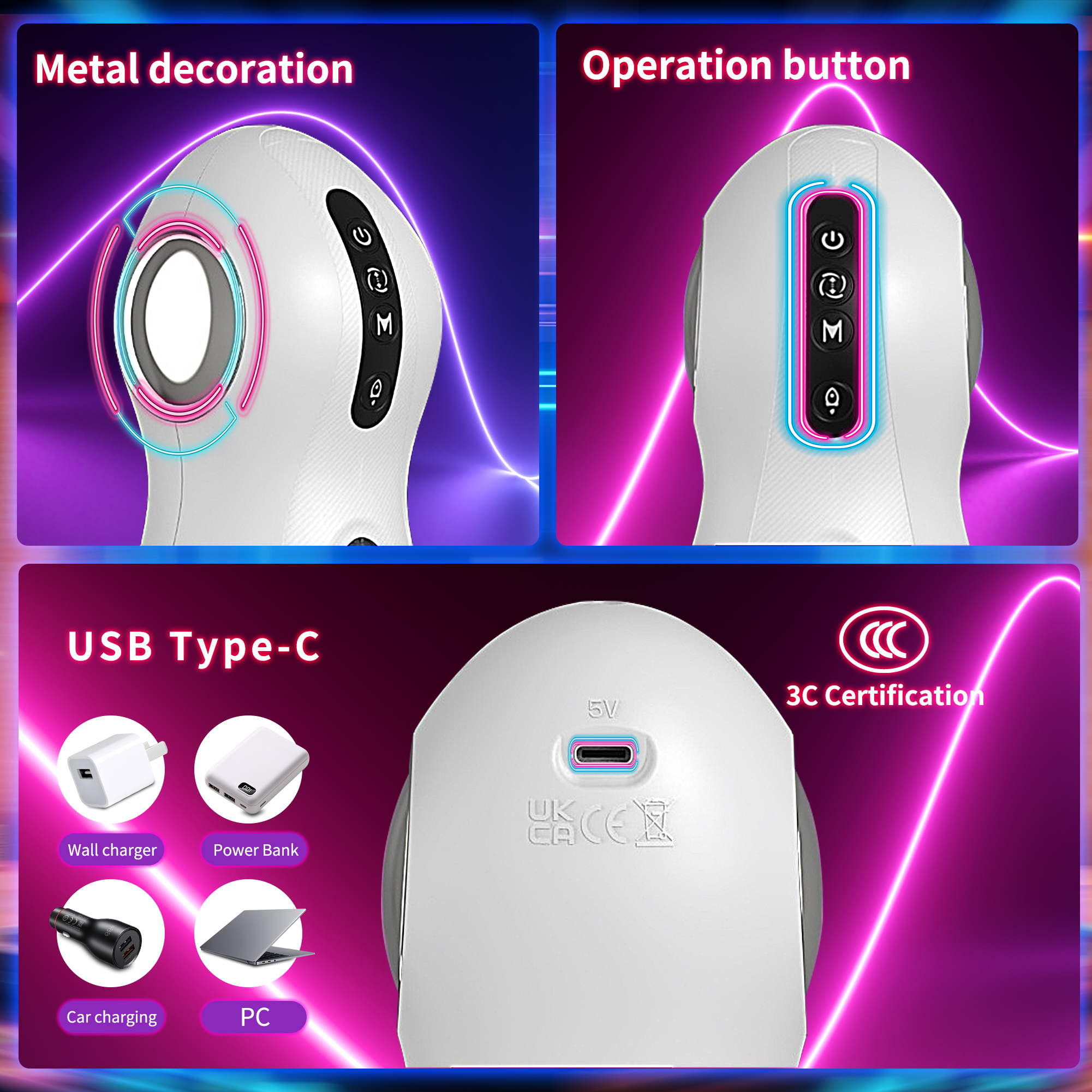 Rechargeable Smart Auto Stroker - Multi-Mode Male Pleasure Device