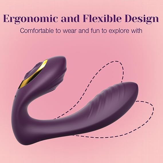  Wearable Clitoral G Spot Vibrator, Remote Control Adult Sex Toys for Women Couple, Powerful Quiet Panty Vibrators, Flexible Vibrating Adult Toy Stimulator with 10 Vibration