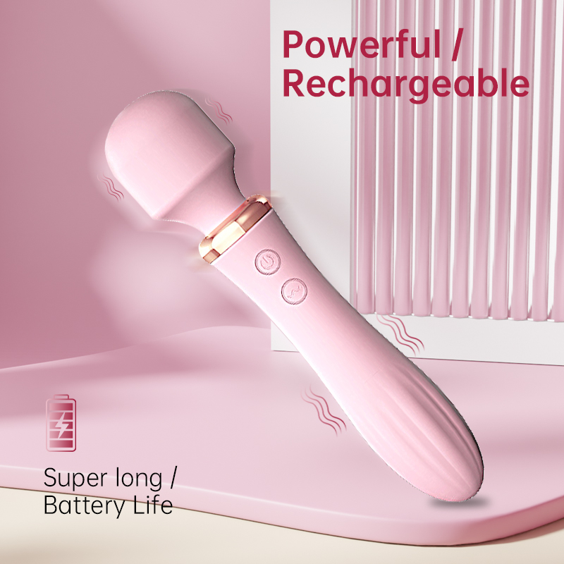USB-Rechargeable Dual-Head Vibrating Massage Stick – Waterproof Silicone Massager for Women & Couples