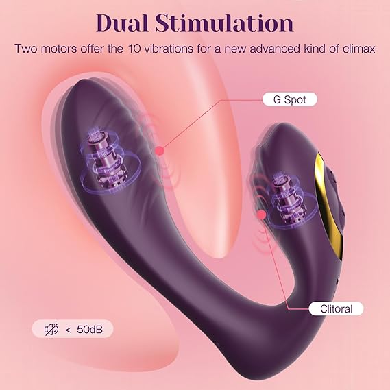  Wearable Clitoral G Spot Vibrator, Remote Control Adult Sex Toys for Women Couple, Powerful Quiet Panty Vibrators, Flexible Vibrating Adult Toy Stimulator with 10 Vibration