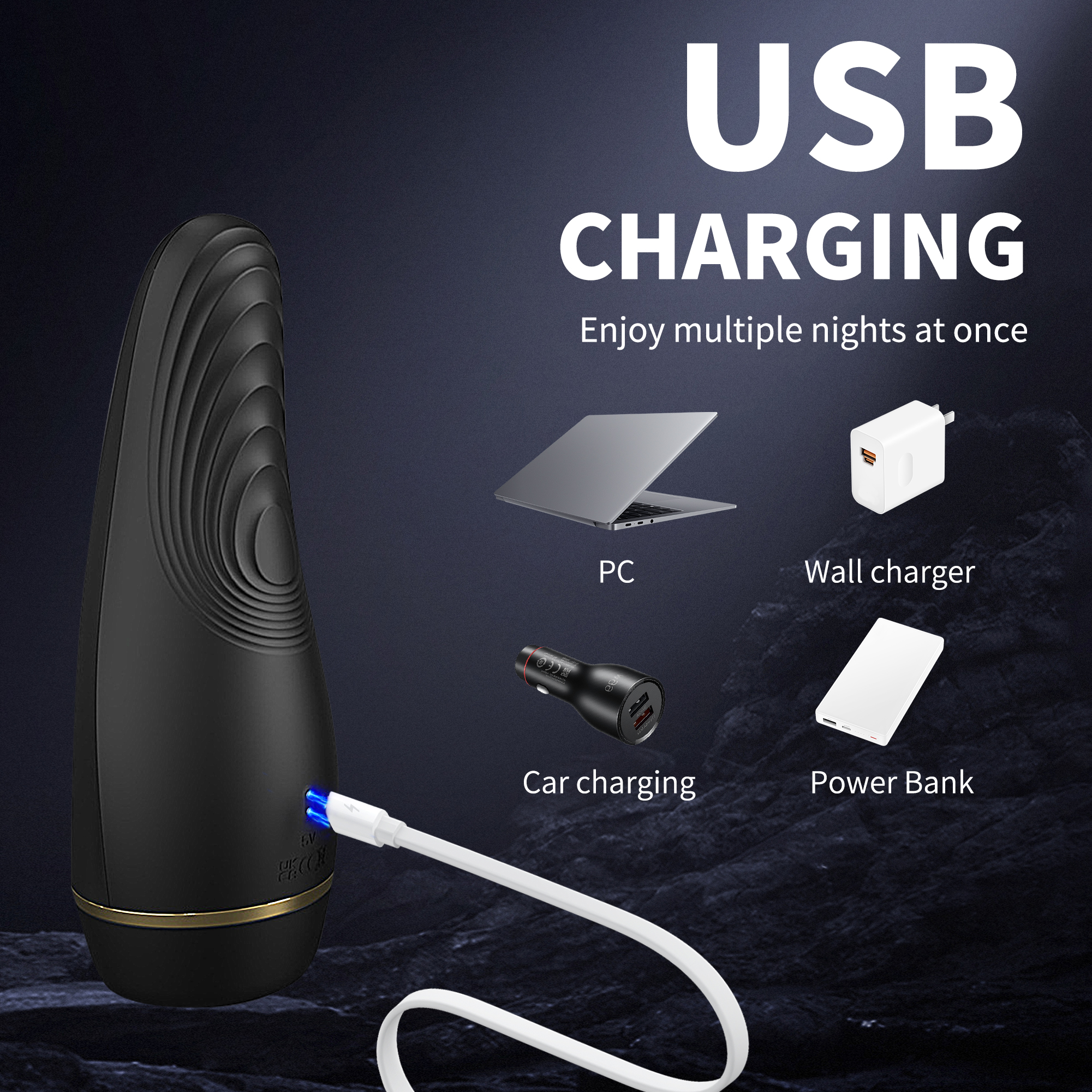 Auto-Stroking Masturbator Cup - Hands-Free Adult Toy for Men