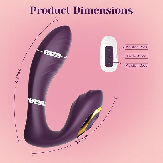  Wearable Clitoral G Spot Vibrator, Remote Control Adult Sex Toys for Women Couple, Powerful Quiet Panty Vibrators, Flexible Vibrating Adult Toy Stimulator with 10 Vibration