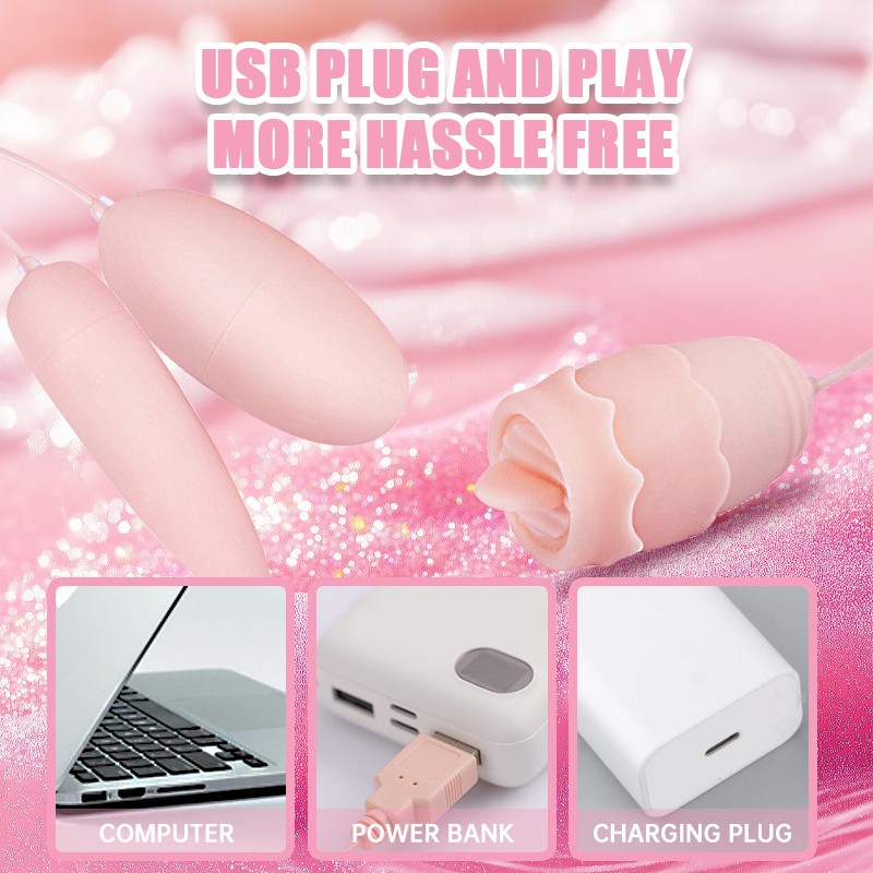 USB-Rechargeable 3-Head Multi-Point Vibrator – Waterproof / 20-Mode Female Massager