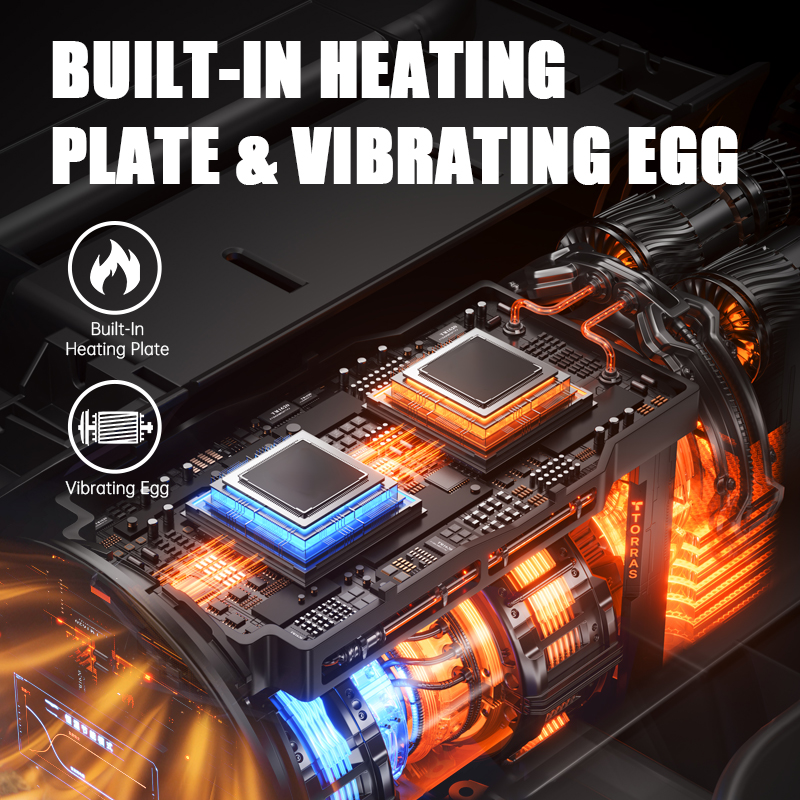 USB-Rechargeable 4-in-1 Automatic Male Masturbator – Hands-Free Thruster Cup with Suction & Heating