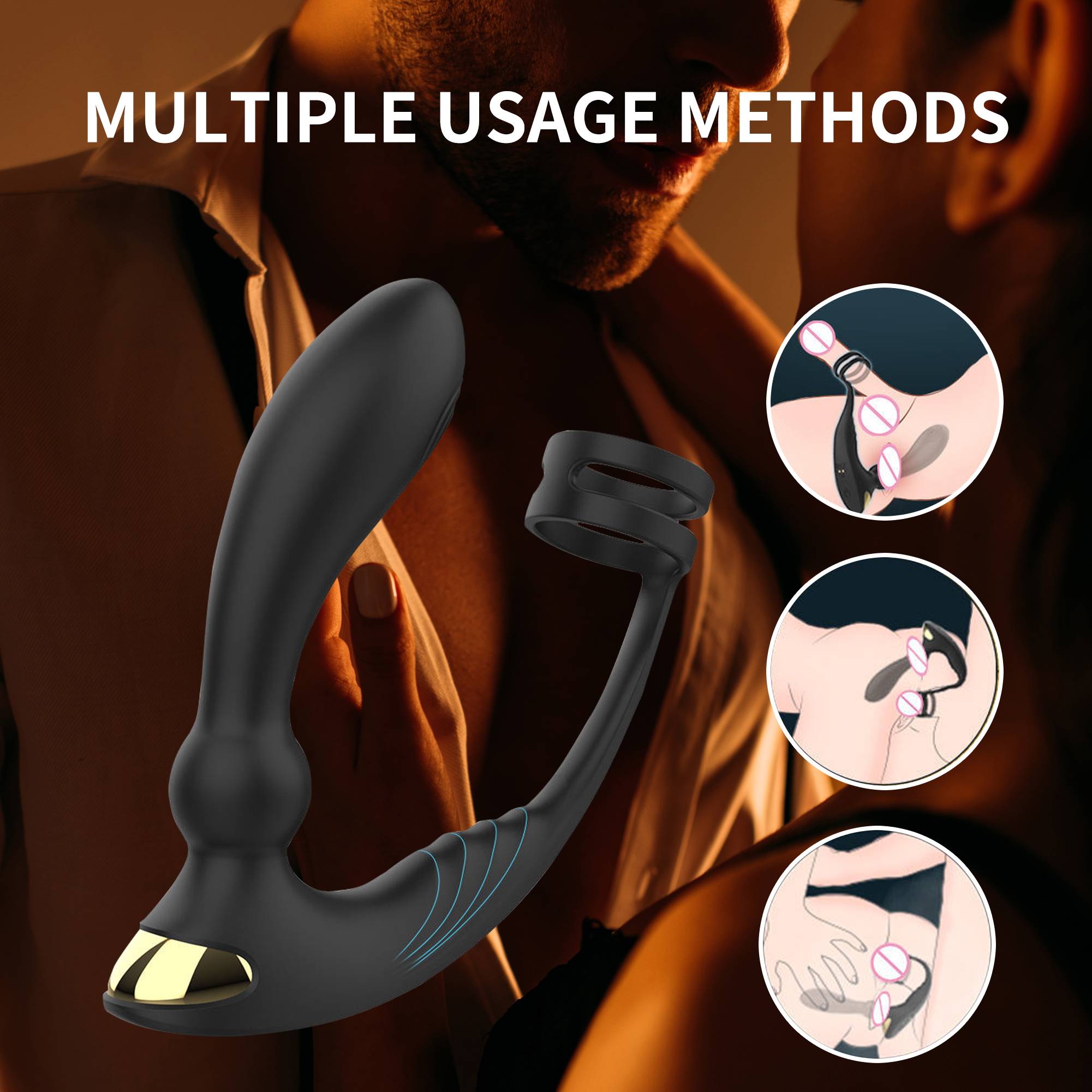 ‌USB Compatible Prostate Massager - 9 Vibration Modes