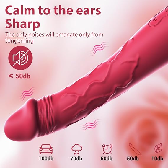 7.6 Inch Realistic Dildo Vibrator for Women，10 Powerful Vibration Modes for Clitoral and G-spot Stimulation, Waterproof Rose Adult Sex Toys for Women and Couples