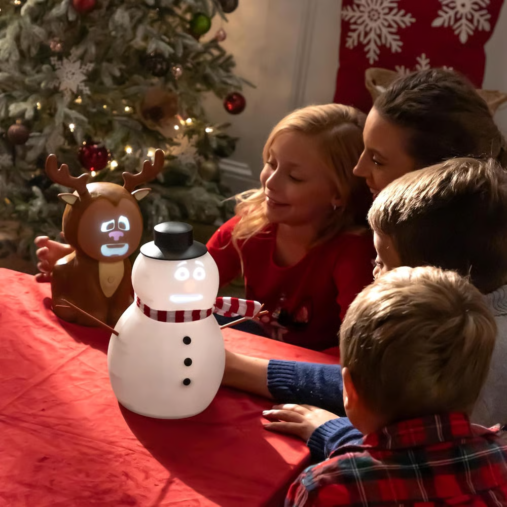 🎅Christmas Sale 49% Off ⛄️FrostByte (Mr. Chill) Talking Animated Blink Snowman with Built in Projector & Speaker Plug'n Play🎄