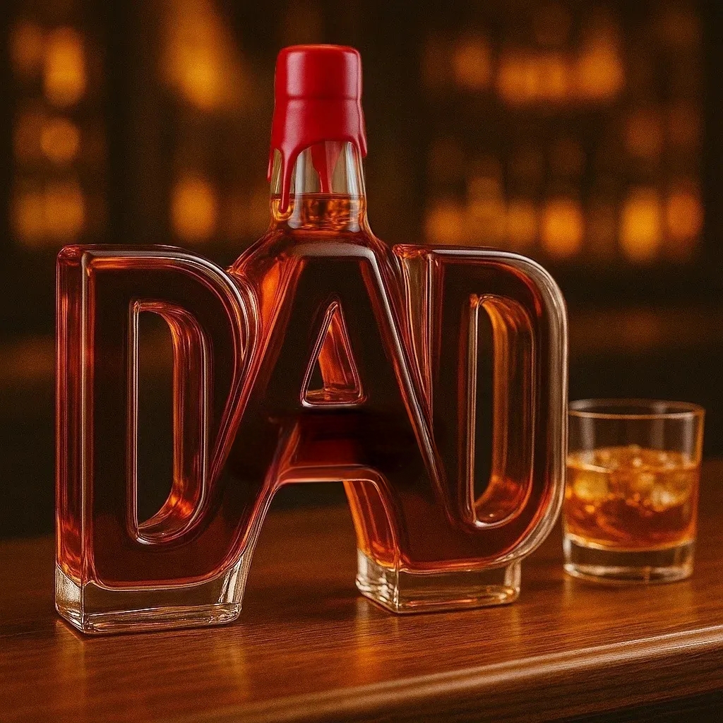 DAD Whiskey Bottle