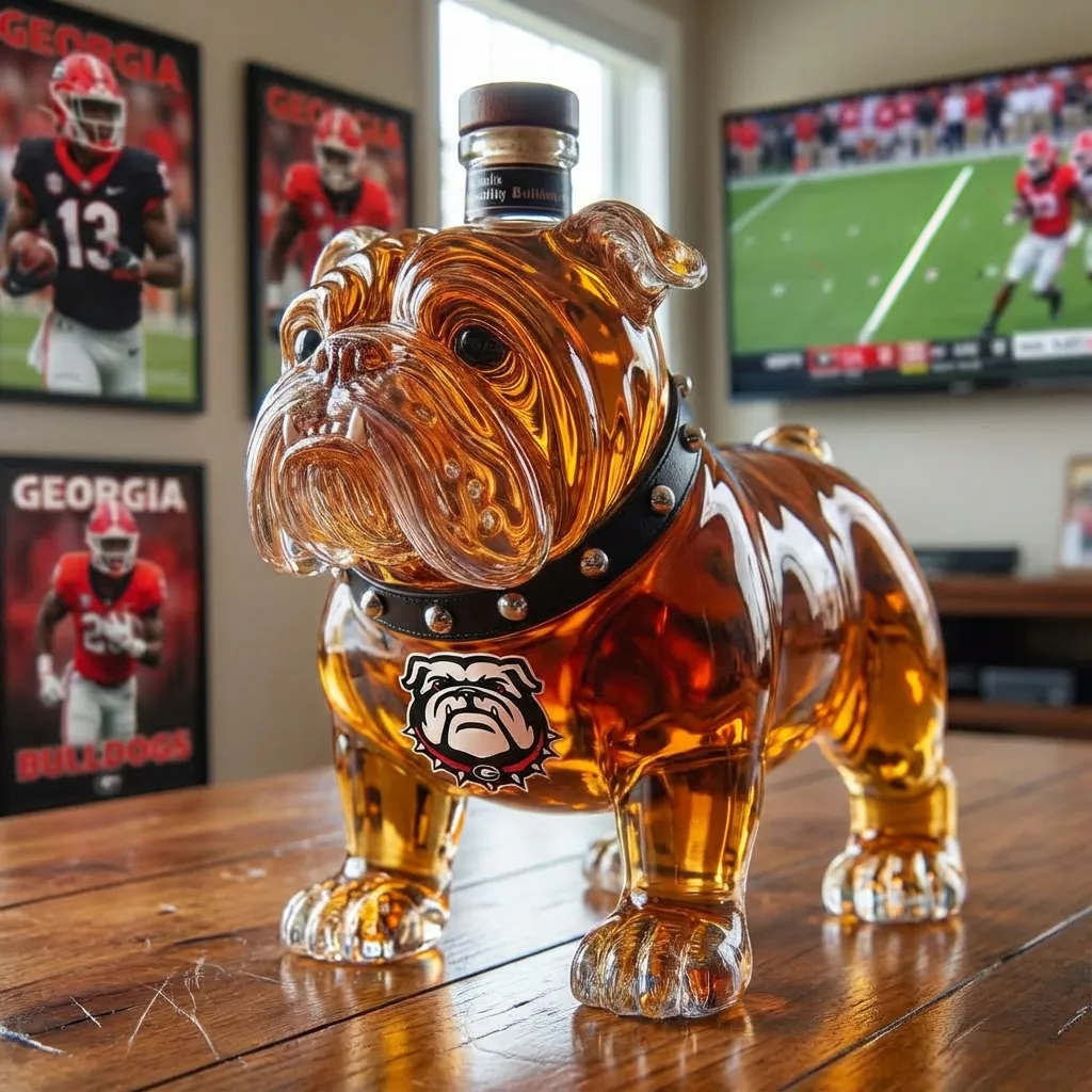 Bulldogs Whiskey Decanter