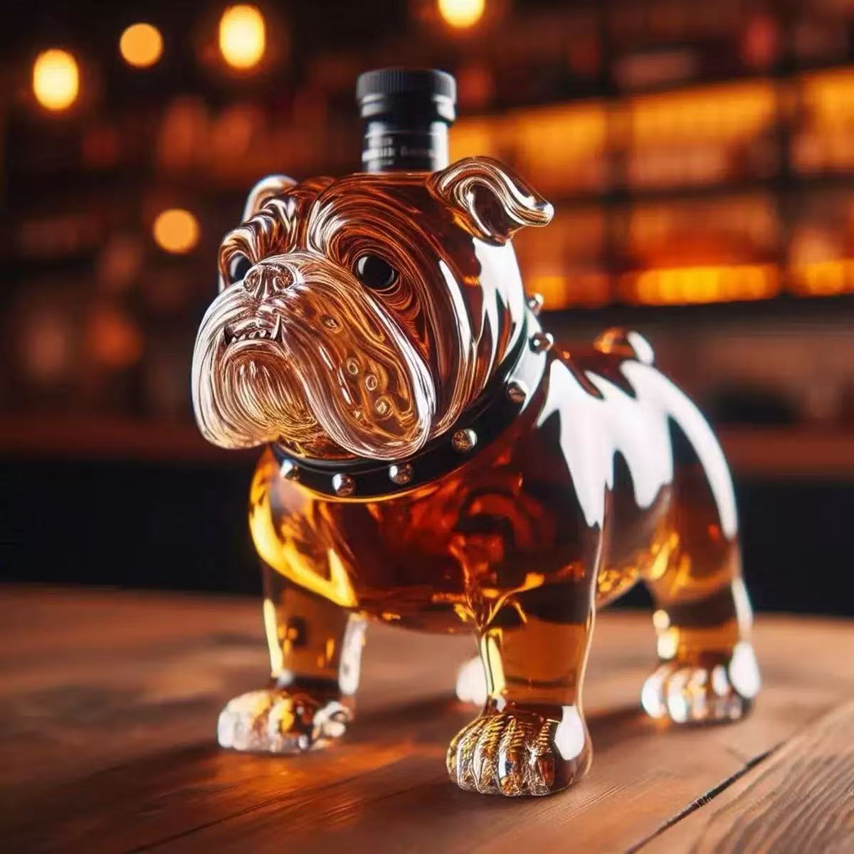 Bulldogs Whiskey Decanter