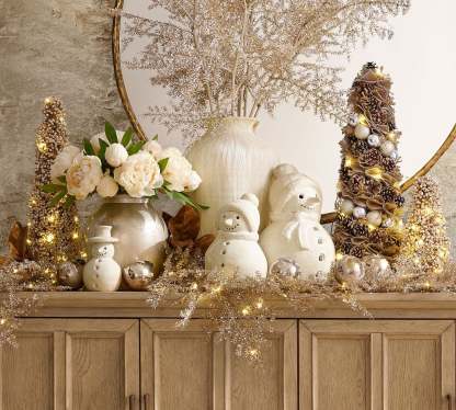 🎅BUY 2 GET 1 Christmas Bestsellers ⛄ Handmade Terracotta Snowman Figurines 