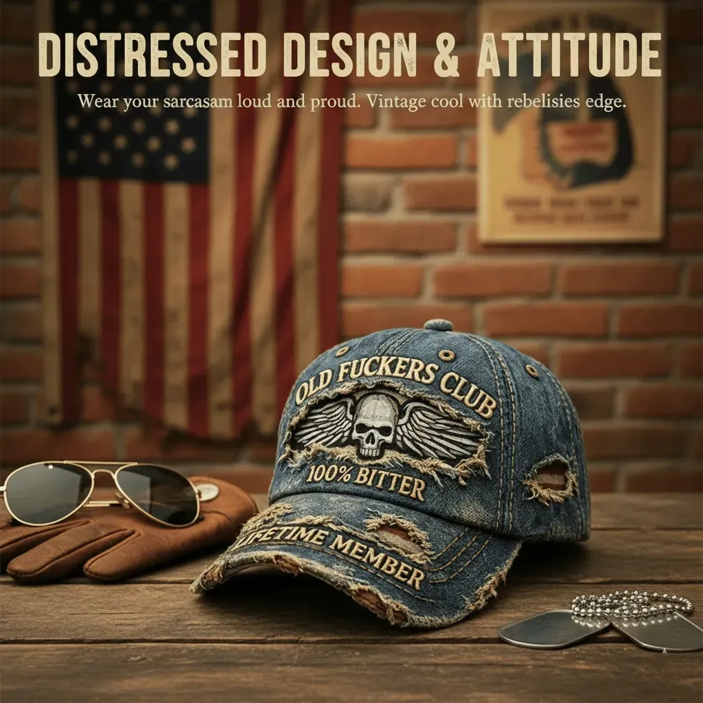 🧢Old F*ckers Club-Vintage Baseball Cap