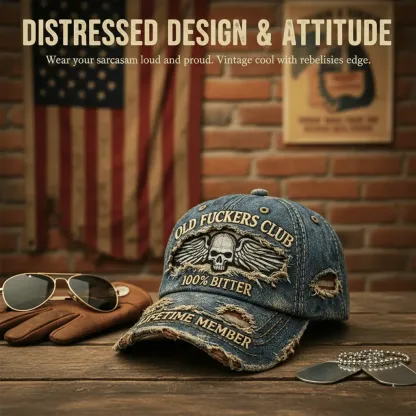🧢Old F*ckers Club-Vintage Baseball Cap