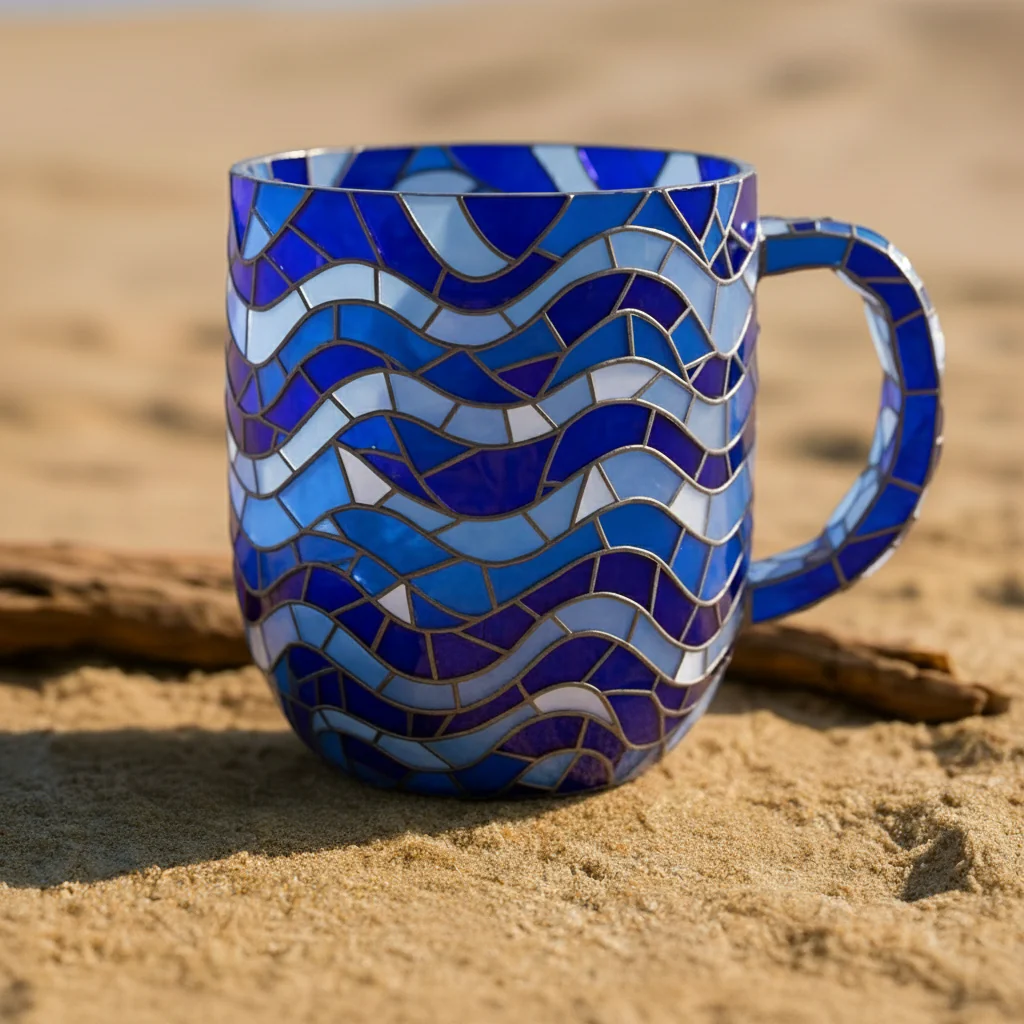 🌊 Coastal Mosaic Mug Collection