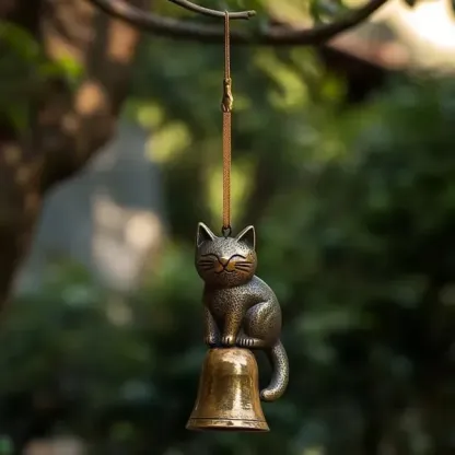 🔥Stock Alert: Only 100 Pieces Left! - 🐱Handmade Retro Cat Wind Chime