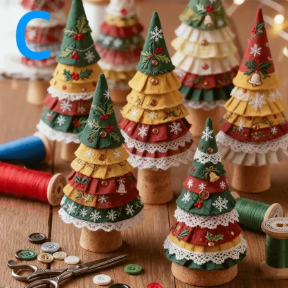 Patchwork Christmas Tree Decoration Kit