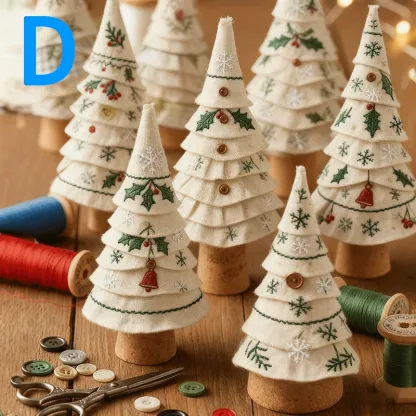 Patchwork Christmas Tree Decoration Kit