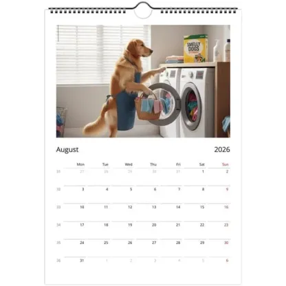 Golden Retriever dog Calendar 2026 - Daily Activities