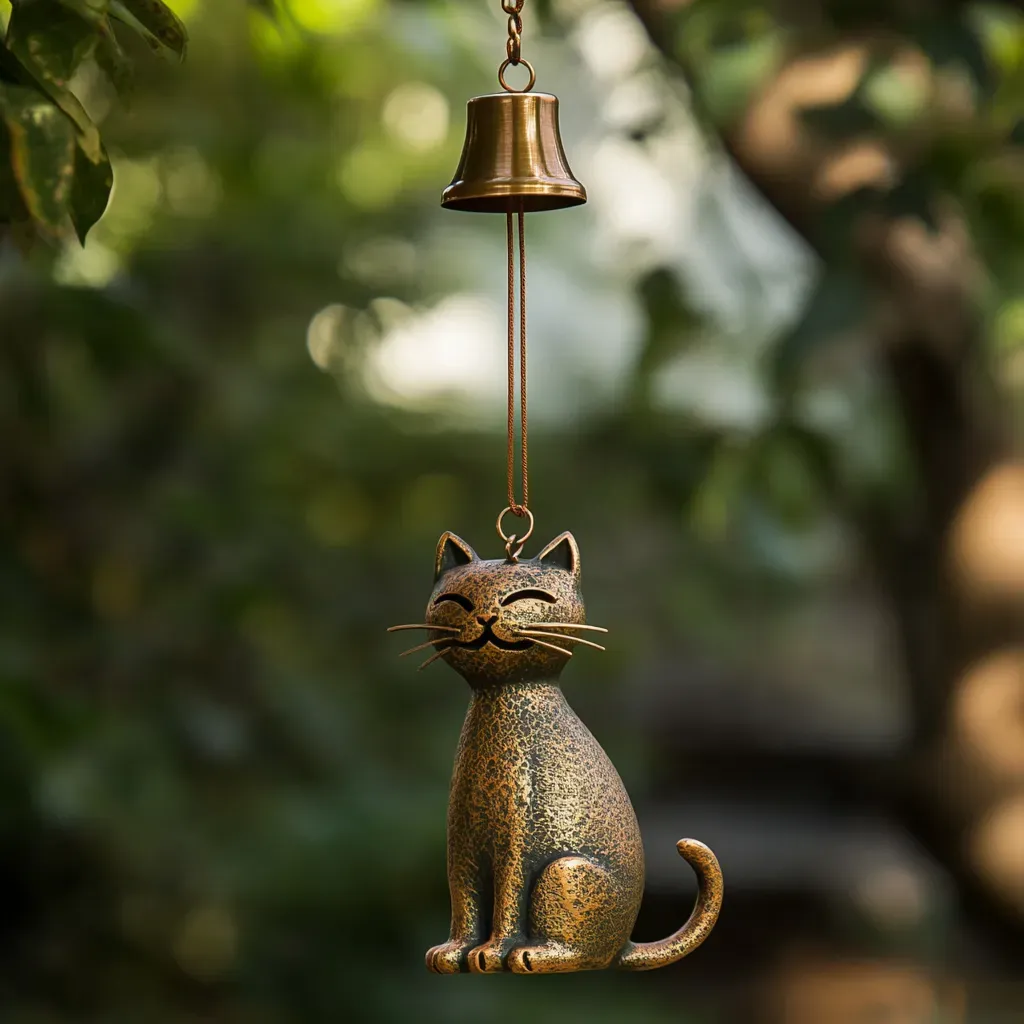 🔥Stock Alert: Only 100 Pieces Left! - 🐱Handmade Retro Cat Wind Chime