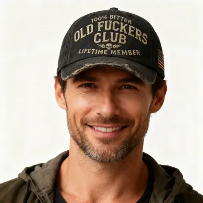 🔥LAST DAY 50% OFF - “Old Fuckers Club“ - Vintage Baseball Cap
