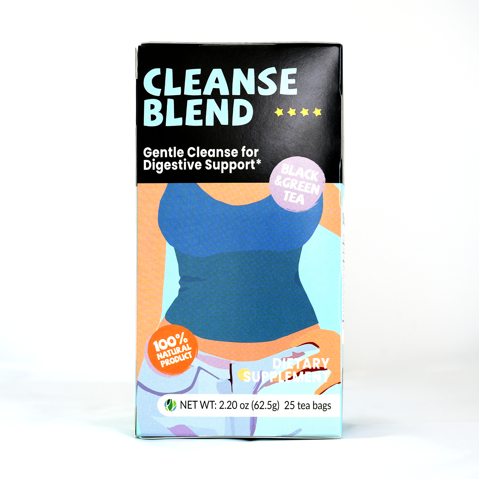 Cleanse Blend ⭐⭐⭐Gentle Herbal Tea for Digestive Cleanse & Bowel Support