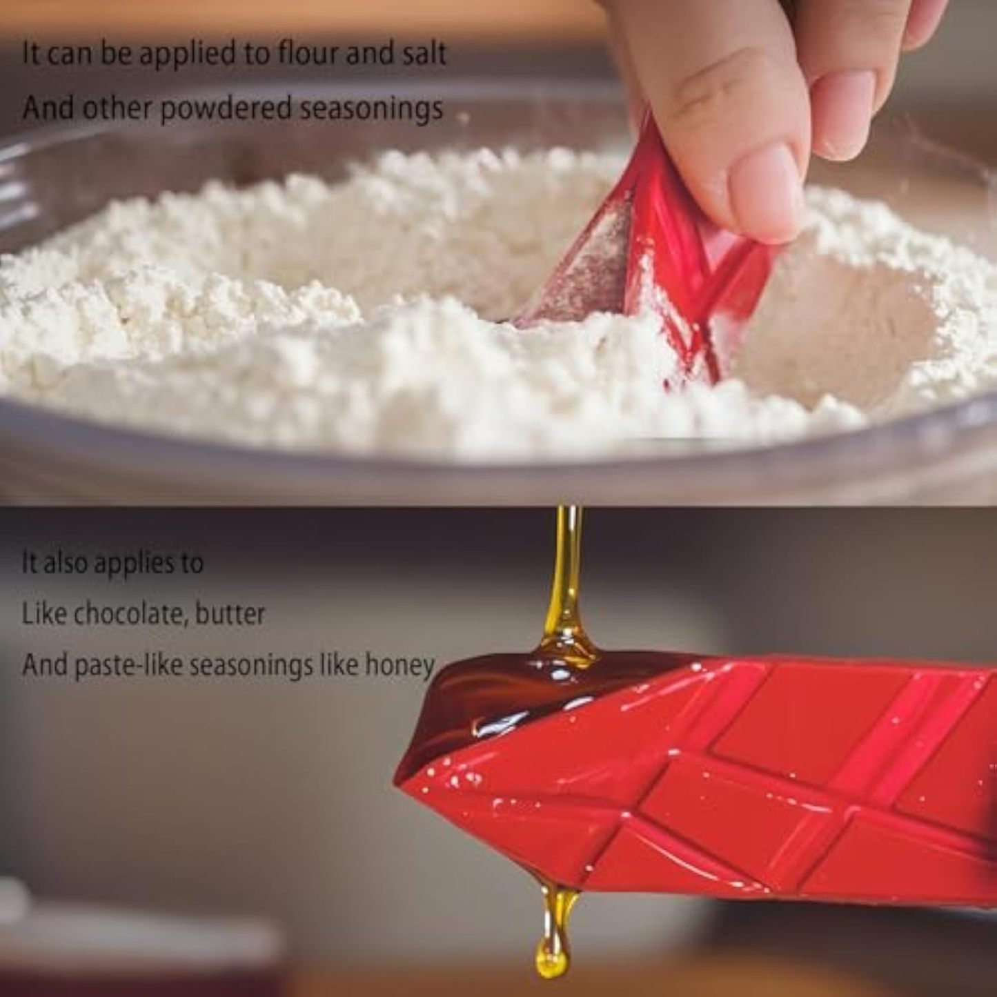 Adjustable Silicone Measuring Spoons Set with Magnetic Flat Cup – Ideal for Accurate Measurement of Flour, Salt, Powder, Chocolate, Butter, and Honey – Perfect for Cooking and Baking Needs(Blue)