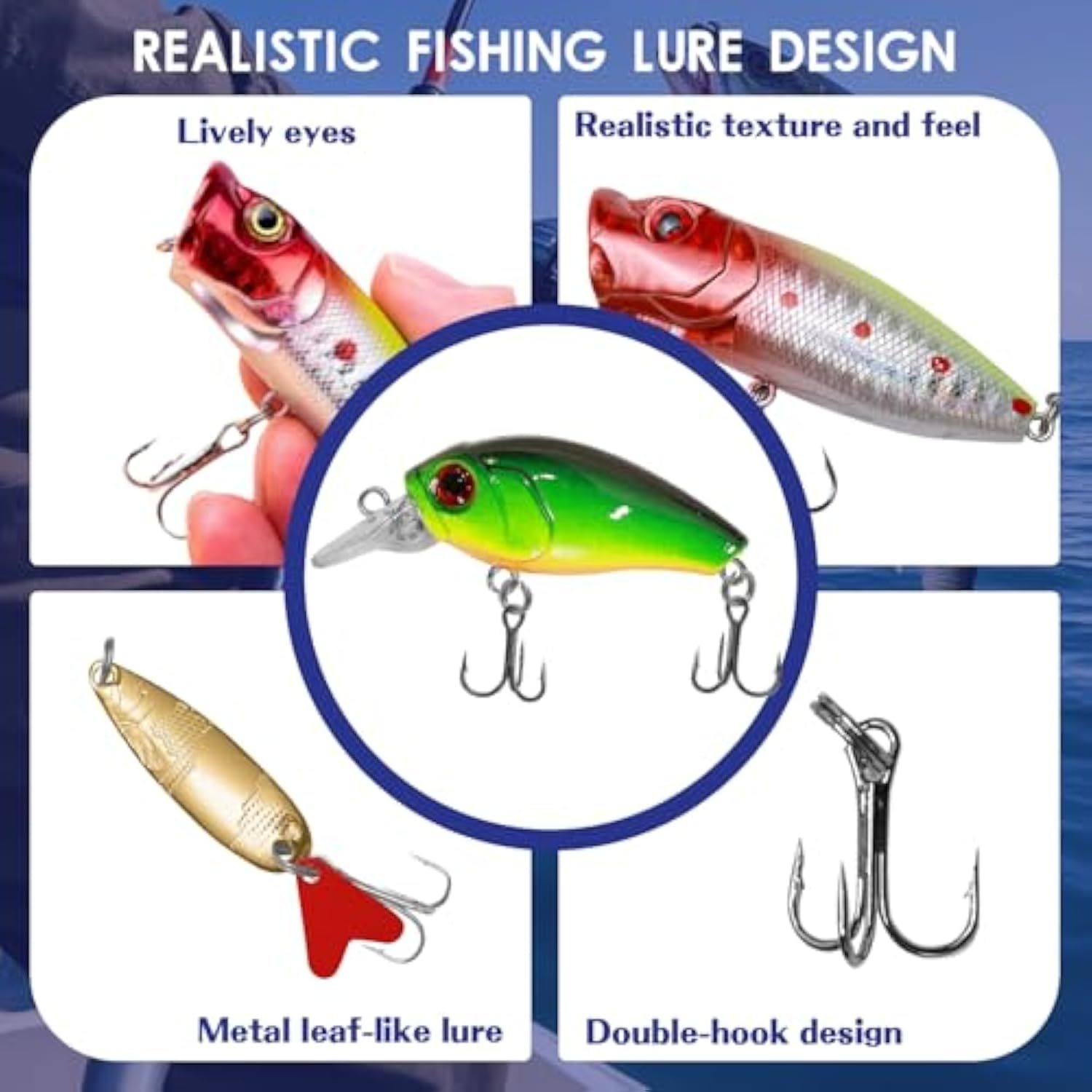 Fishing Advent Calendar 2025 for Men, Adult Anglers, Teen Boys - 24 Days Christmas Countdown Calendar with Fishing Lures Set | Unique Xmas Gifts for Dad, Boyfriend, Fishermen