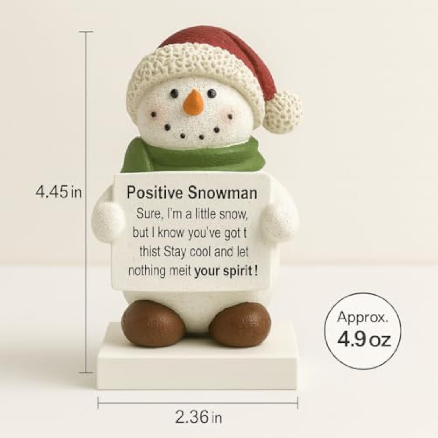 iStatue Positive Crow Resin Figurine – 4 Inch Halloween Indoor Decoration, Cute Motivational Quote Sign, Blackbird Fall Tabletop Decor for Office, Home, or Gifting (Black Crow)