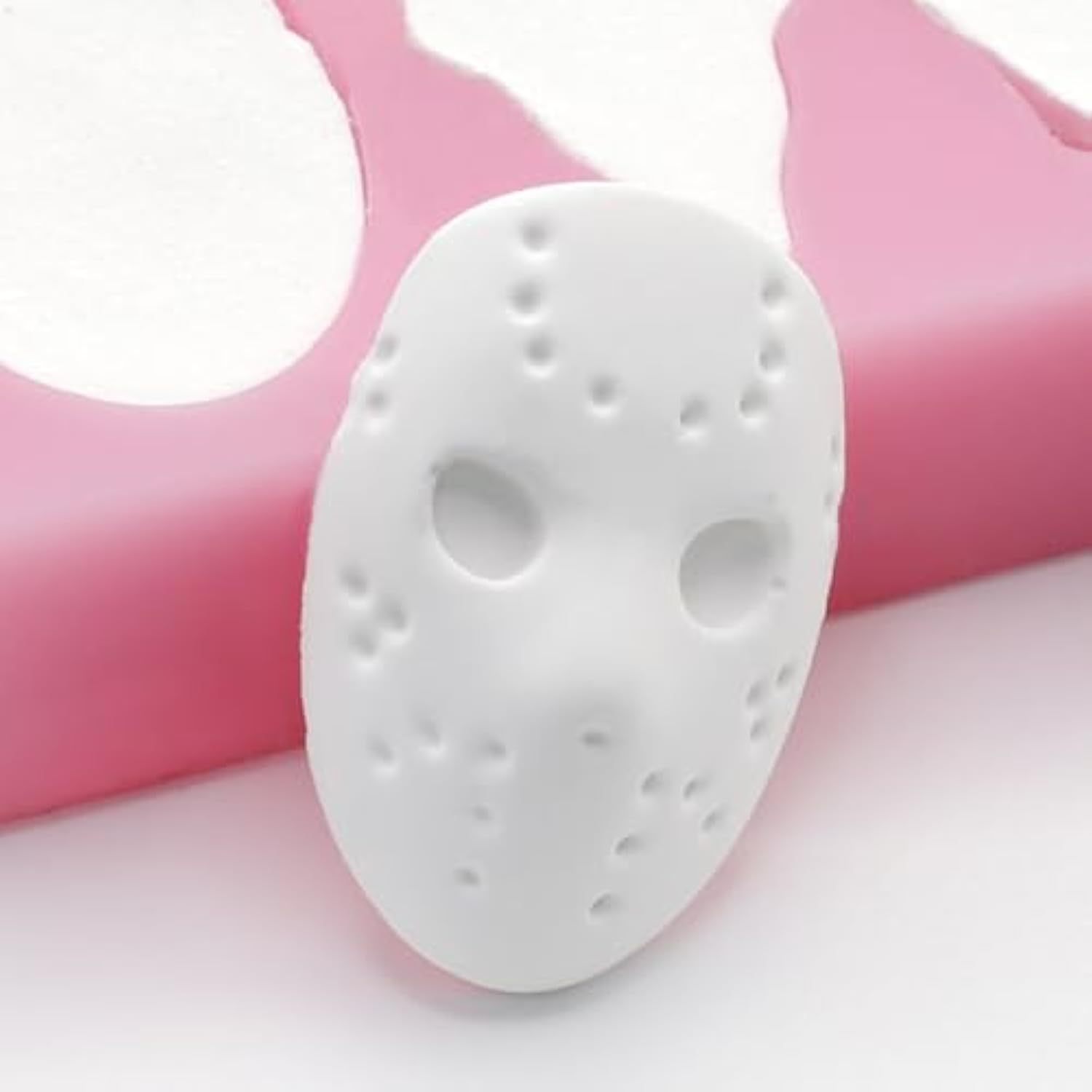 Halloween Silicone Molds for Chocolate,6 Cavities Halloween Large Scary Movie Characters Heads Chocolate Molds, Funny Horror 3D Halloween Chocolate Candy Molds for Soap Pudding Jelly Making