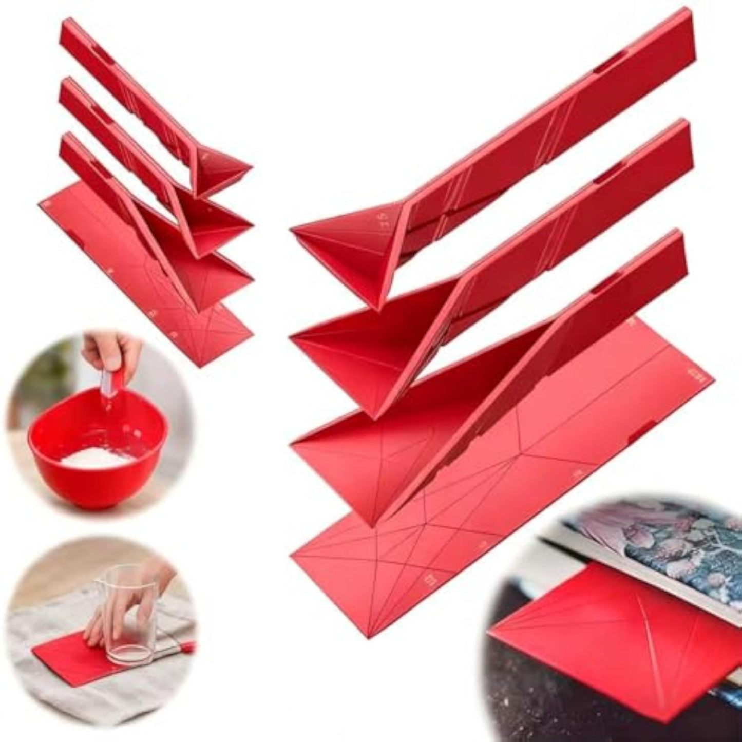 Adjustable Silicone Measuring Spoons Set with Magnetic Flat Cup – Ideal for Accurate Measurement of Flour, Salt, Powder, Chocolate, Butter, and Honey – Perfect for Cooking and Baking Needs(Blue)