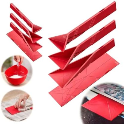 Adjustable Silicone Measuring Spoons Set with Magnetic Flat Cup – Ideal for Accurate Measurement of Flour, Salt, Powder, Chocolate, Butter, and Honey – Perfect for Cooking and Baking Needs(Blue)