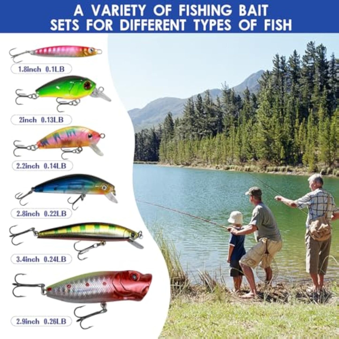 Fishing Advent Calendar 2025 for Men, Adult Anglers, Teen Boys - 24 Days Christmas Countdown Calendar with Fishing Lures Set | Unique Xmas Gifts for Dad, Boyfriend, Fishermen