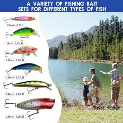 Fishing Advent Calendar 2025 for Men, Adult Anglers, Teen Boys - 24 Days Christmas Countdown Calendar with Fishing Lures Set | Unique Xmas Gifts for Dad, Boyfriend, Fishermen