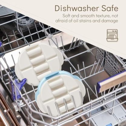 2 Pack Silicone Taco Plates-9.8" Reusable Taco Holder with Dividers，Taco Rack Holders Stand for Hard & Soft with Handle,Taco Party Serving Tray Plates, Dishwasher & Microwave Safe