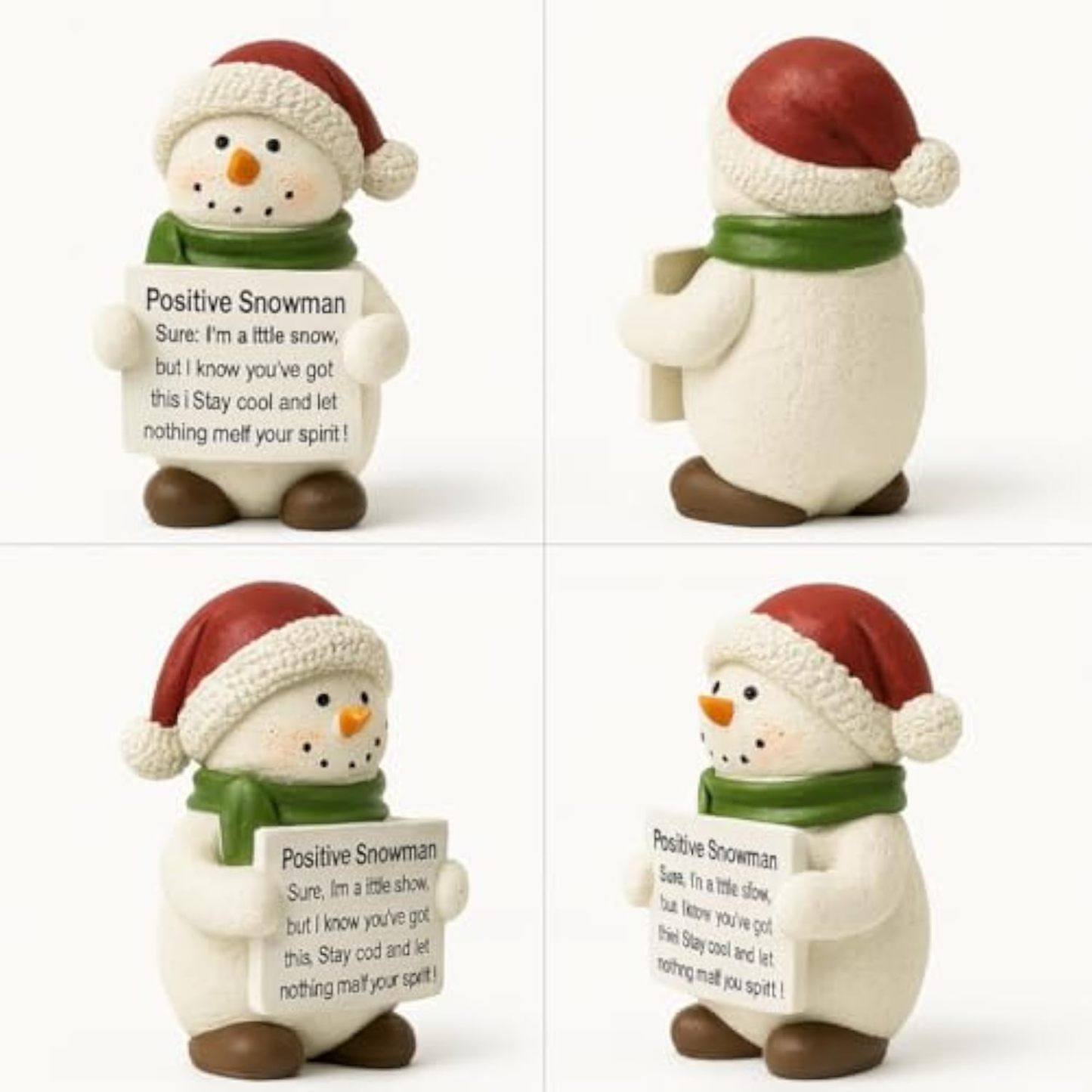 iStatue Positive Crow Resin Figurine – 4 Inch Halloween Indoor Decoration, Cute Motivational Quote Sign, Blackbird Fall Tabletop Decor for Office, Home, or Gifting (Black Crow)