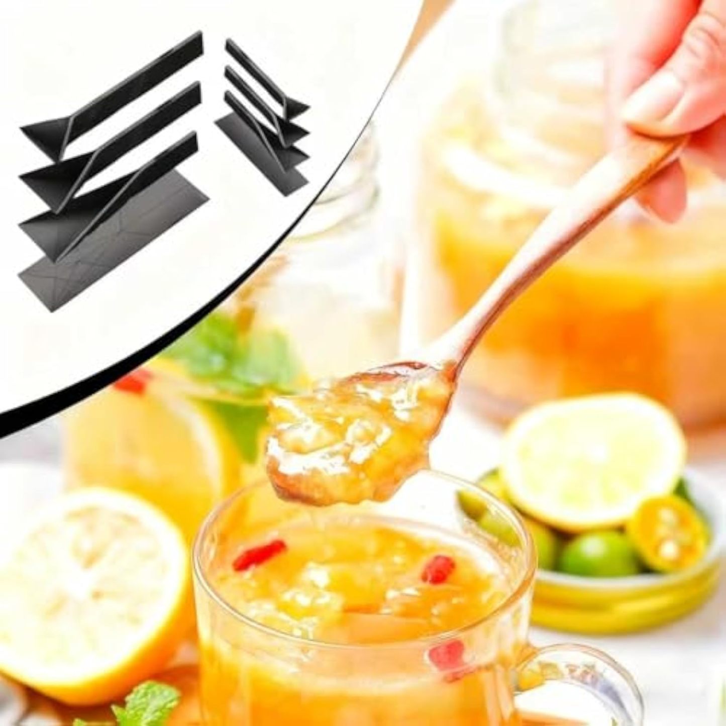 Adjustable Silicone Measuring Spoons Set with Magnetic Flat Cup – Ideal for Accurate Measurement of Flour, Salt, Powder, Chocolate, Butter, and Honey – Perfect for Cooking and Baking Needs(Blue)